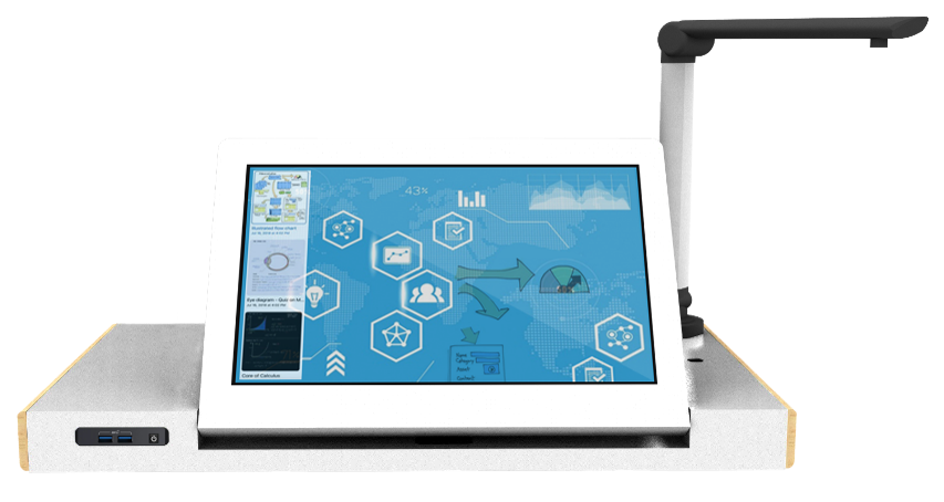 Digital Teaching Station Touch with Visualizer and Win 10 IOT