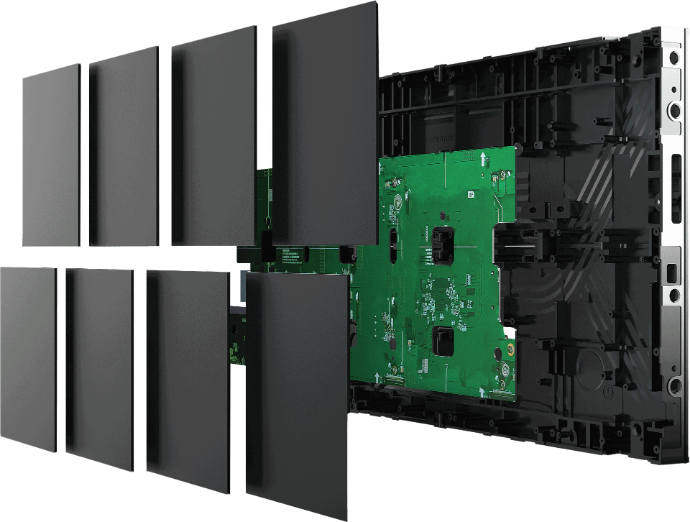 QS-TECH COB LED Videotron P0.9 240 cm x 135 cm