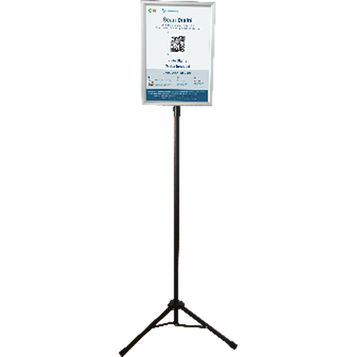 Tripod 2 Sisi Click Frame A4 Silver 1 pc