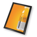 Click Frame Curve Slim Lightbox Hitam A3 (29,7 x 42 cm) + Adaptor 12 V 5 A