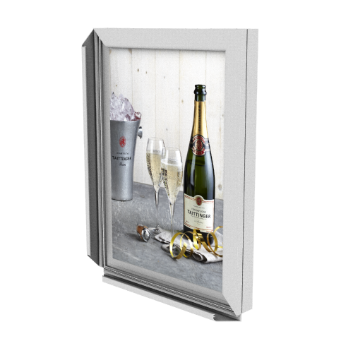 X Bright Snap Frame Lightbox 70 cm x 100 cm (Silver)