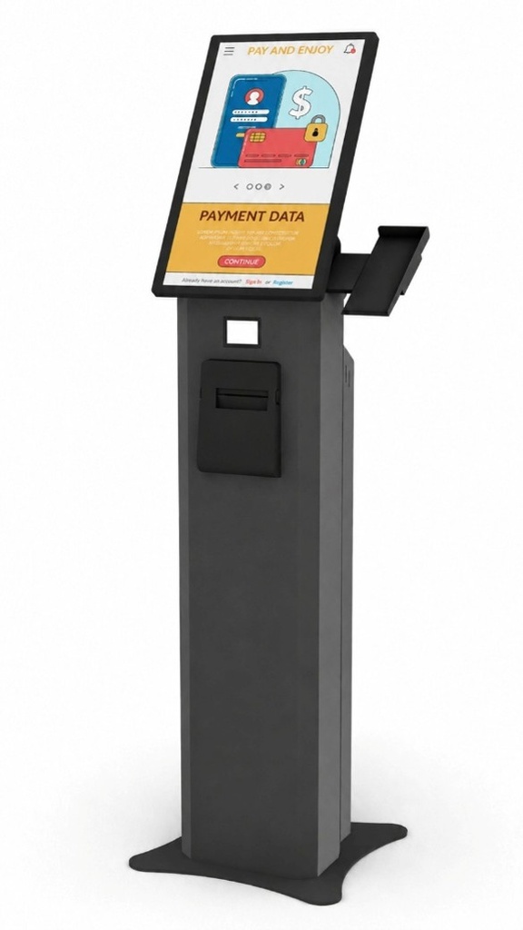 DigiSIGN Retail Kiosk Standee With Scanner [Black]