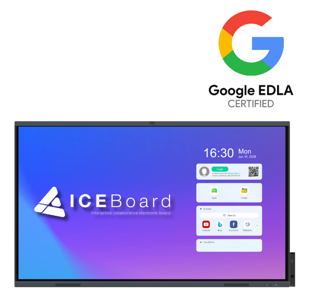 ICE Board X2 75 Inch - Built in Camera, Mic & Sensor box - EDLA