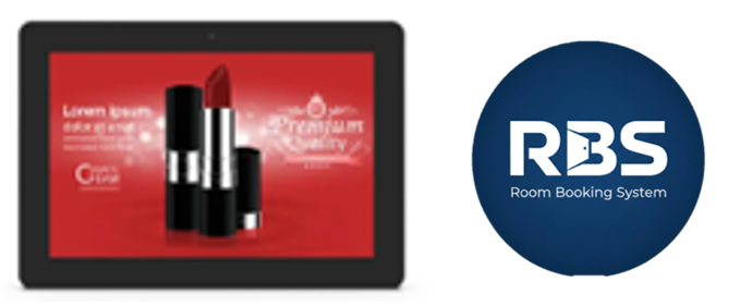 DigiSIGN Wallmount 10LP (Black) + Software Room Booking - 1 year Subscription