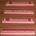 ARC SIGN SINGLE SIDED 20 X 6 CM