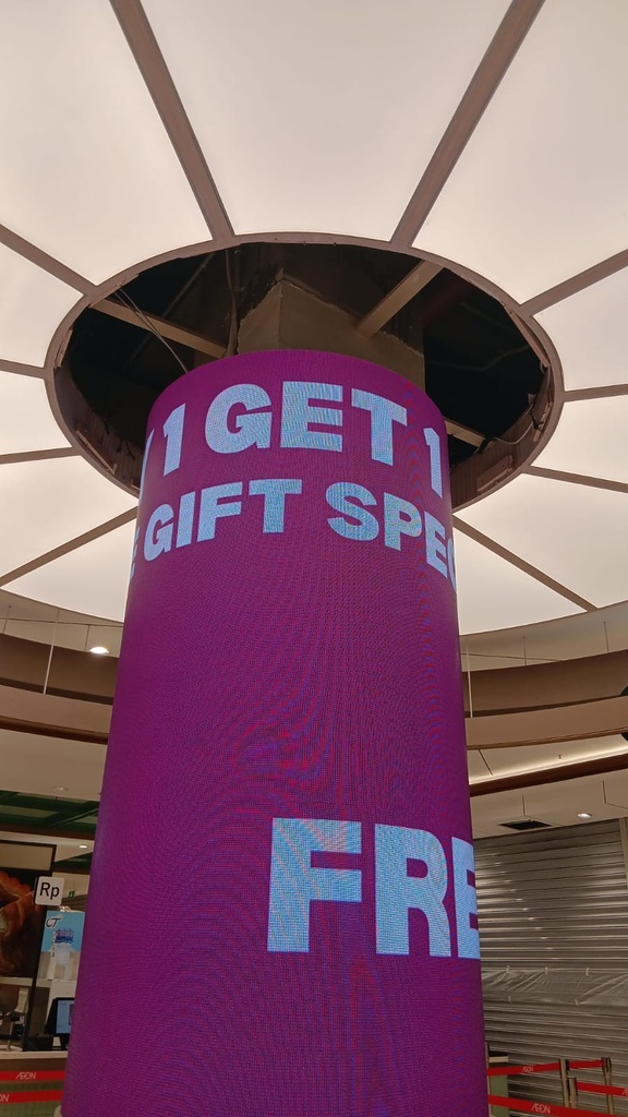 LED Videotron Flexible P2.5 Indoor uk. 320 cm x 192 cm + Biaya Kirim & Pemasangan