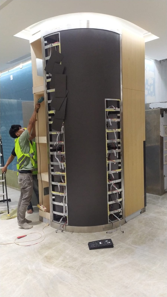 LED Videotron Flexible P2.5 Indoor uk. 320 cm x 192 cm + Biaya Kirim & Pemasangan