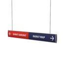 Hanging Directory 1 Row 2 Side 70 x 11,5 cm