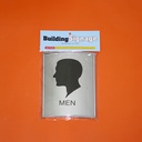 MEN SILHOUETTE 14 X 11,5 CM