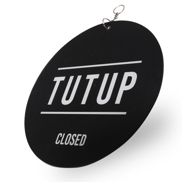 OPEN CLOSED - Acrylic Round Sign