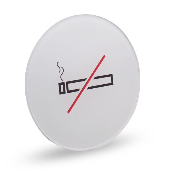 NO SMOKING - Acrylic Round Sign