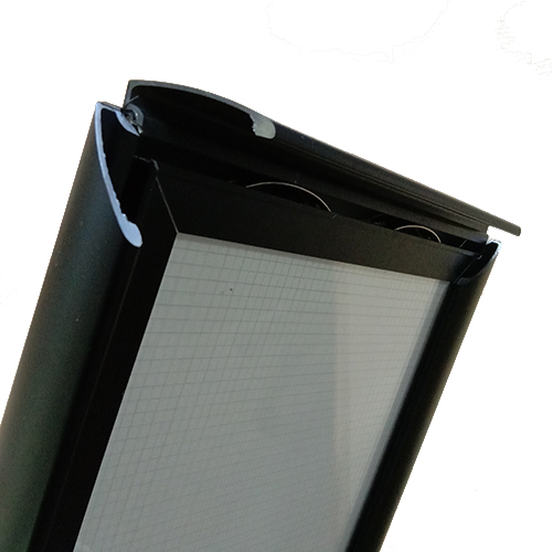 Click Frame Curve Slim Lightbox Hitam A4 (21 x 29,7 cm)