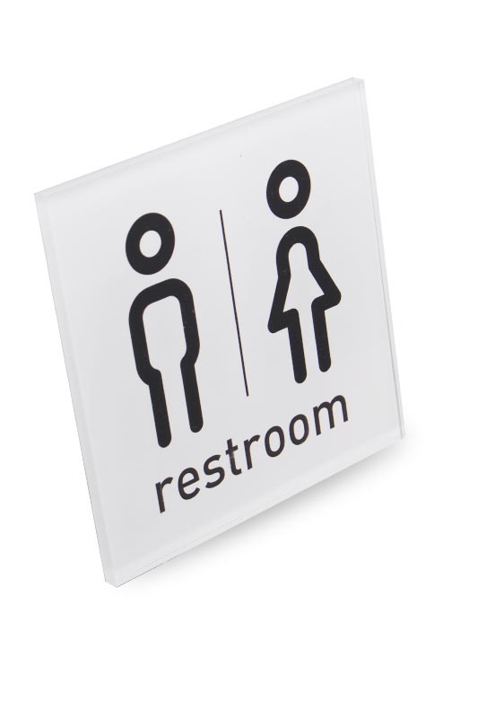 TOILET - Acrylic Square Sign