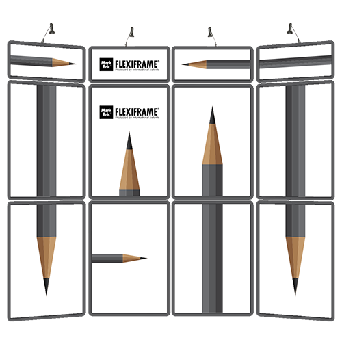 Header Flexiframe Backwall Basic 8 Grey Metalic