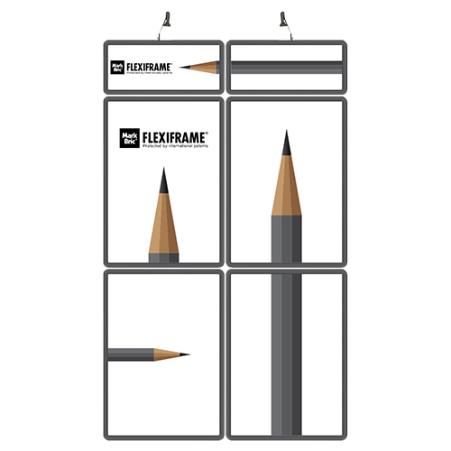 Flexiframe Backwall Basic 4 Grey Metalic