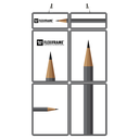 Flexiframe Backwall Basic 4 Grey Metalic