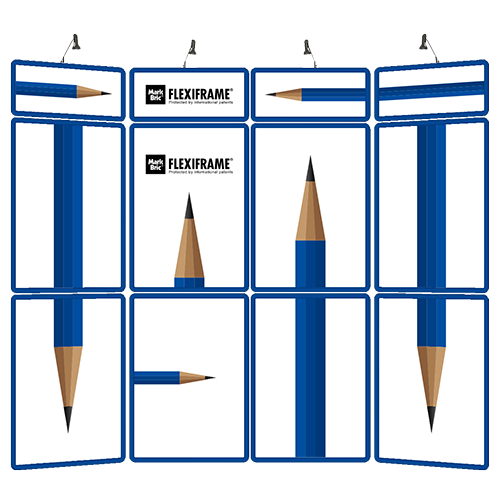 Flexiframe Backwall Basic 8 Blue