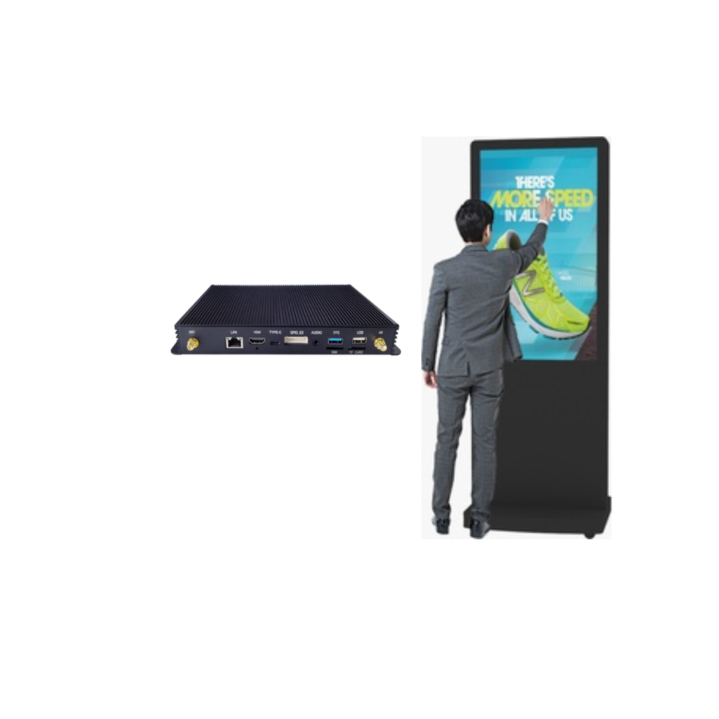 DigiSIGN Floorstand Interactive 43S Black with Android Box