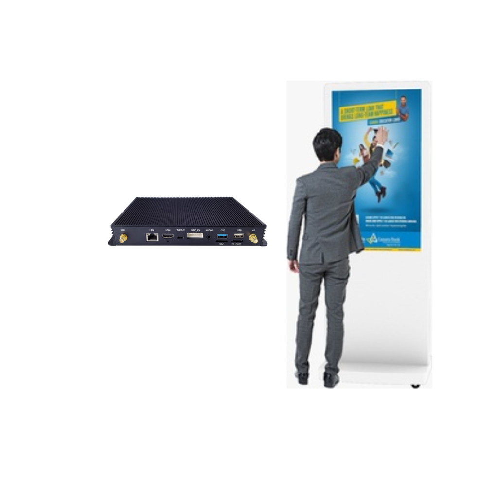 DigiSIGN Floorstand Interactive 43S White with Android Box