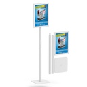 Frame Stand AM CF Square SLIM LIGHTBOX A3 Silver 1 PCS 1 SIDE