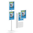 Frame Stand AM Click Frame A3 Silver 2 PCS 1 SIDE