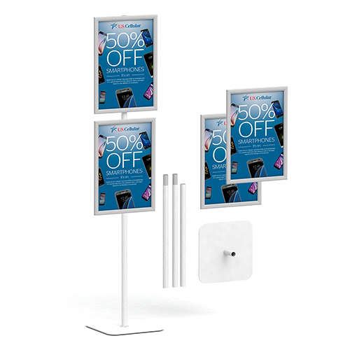 Frame Stand PG Click Frame A3 Silver 2 PCS 1 SIDE