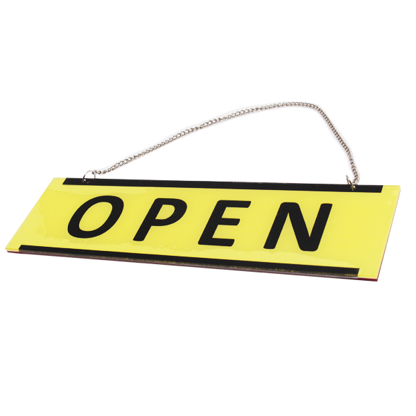 OPEN CLOSED - Acrylic Rectangle Sign