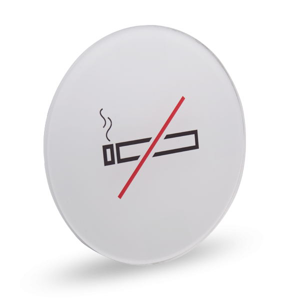 NO SMOKING - Acrylic Round Sign