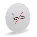 NO SMOKING - Acrylic Round Sign