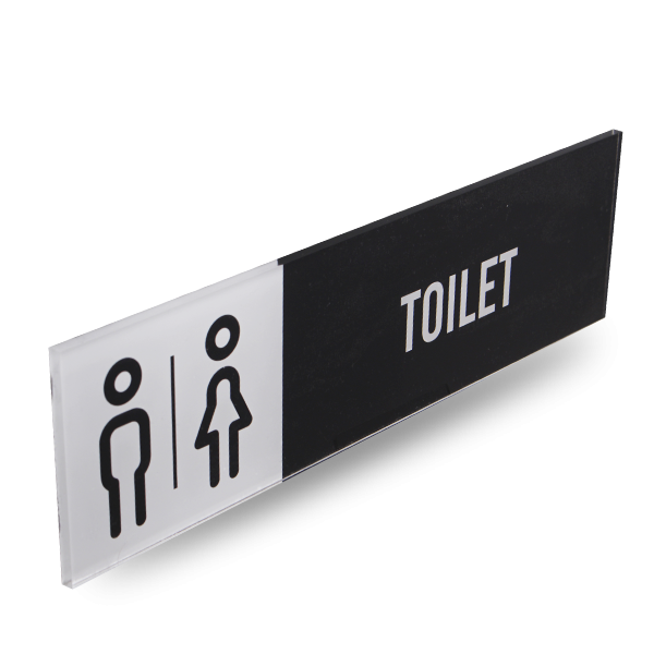 TOILET - Acrylic Rectangle Sign