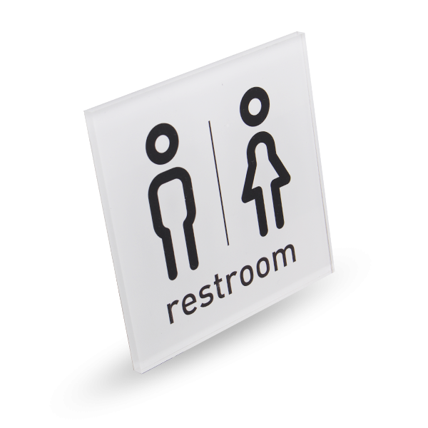 TOILET - Acrylic Square Sign