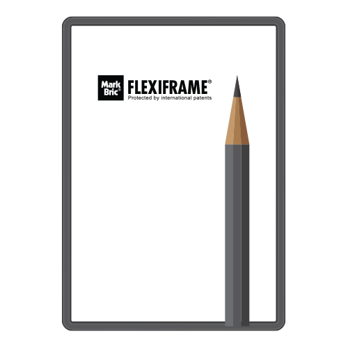 Flexiframe Single 70 x 100 cm Grey Metalic