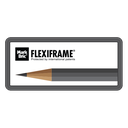 [MRB-FFR-020] Flexiframe Single 70 x 30 cm Grey Metalic