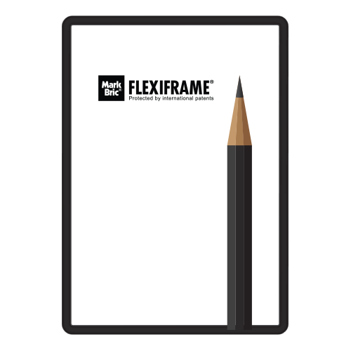 Flexiframe Single 70 x 100 cm Black