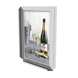 X Bright Snap Frame Silver Lightbox 60 cm x 60 cm SALE