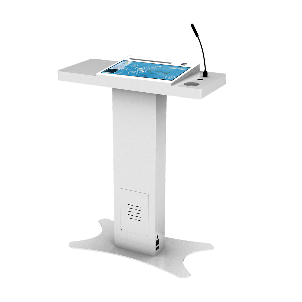 Digisign Digital Podium Touch (White)  - Basic with Mic