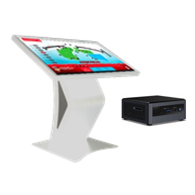 DigiSIGN Interactive Display 43S White Table Stand with Mini PC Intel i5