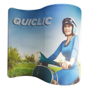 Quiclic Backwall S Shape + Graphic 270 cm x 228 cm
