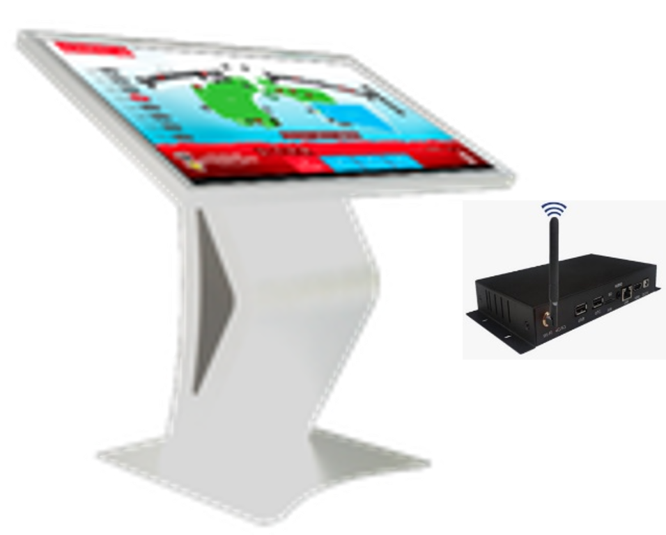 DigiSIGN Interactive Display 43S White Table Stand with Android Box