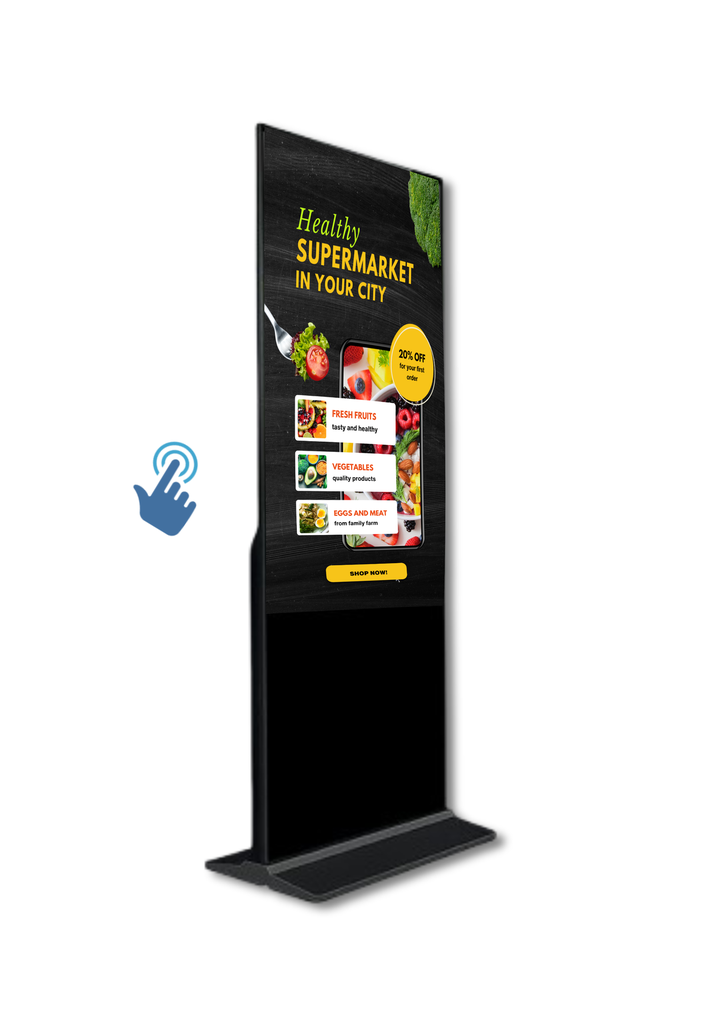 DigiSIGN Interactive Slim Floorstand Lite 43 Inch V2