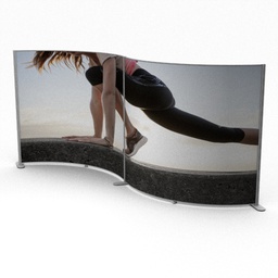 [FLD-BWL-007] FD Backwall Curve R150 2 Panel
