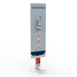 [ISD-PHS-003] Pedal Hand Sanitizer 25 x 28 x 95 cm + BIG Info Sign