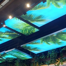 [LGB-FBL-006] Fabric Frame L-35 LED Lightbox 1 Side 60 cm x 160 cm