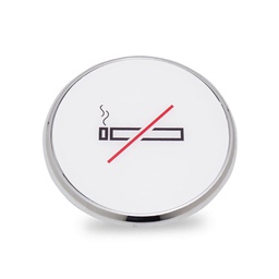 [MP-002-008] NO SMOKING-Chromed Round D 16,5 cm