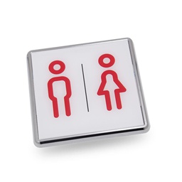 [MP-002-011] RESTROOM-Chromed Square 12 x 12 cm