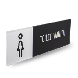 [MP-003-008] WANITA - Acrylic Rectangle Sign