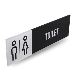 [MP-003-009] TOILET - Acrylic Rectangle Sign