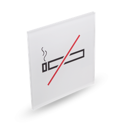 [MP-003-014] NO SMOKING -Acrylic Square Sign