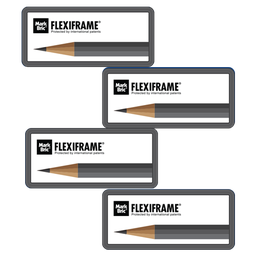[MRB-FFR-009] Header Flexiframe Backwall Basic 8 Grey Metalic
