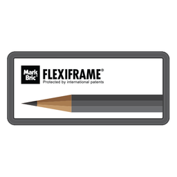 [MRB-FFR-020] Flexiframe Single 70 x 30 cm Grey Metalic